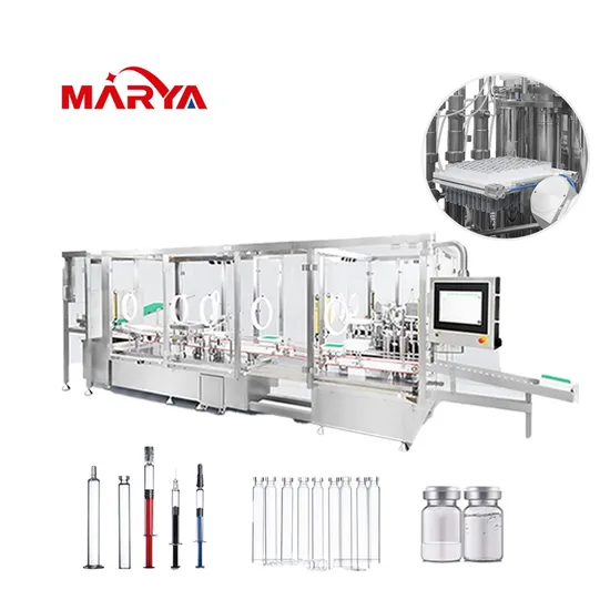 주사기/카트리지/바이알 생산용 Marya RTU 무균 사전 충전 충전기